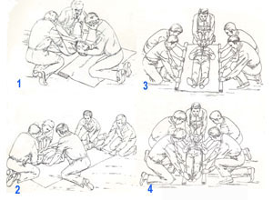 traslado y movilización de un accidentado